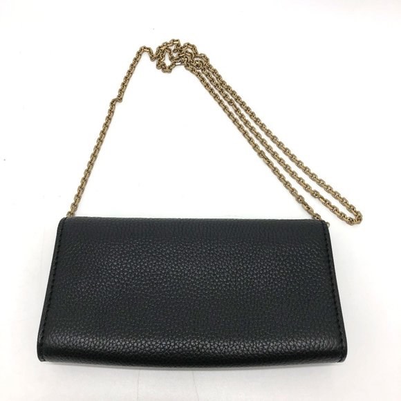 Christian Dior Dior JADIOR Logo/Crossbody Chain Wallet Shoulder Bag Leather W... - Picture 1 of 16
